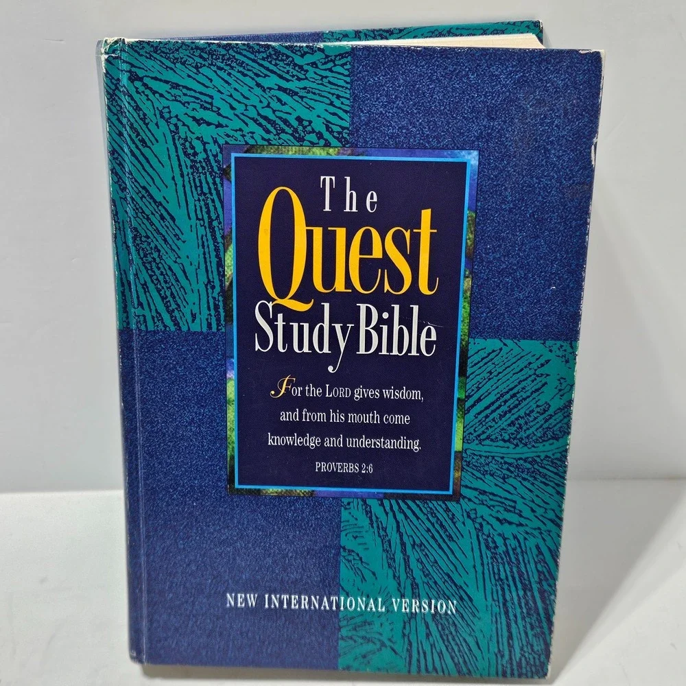The Quest Study Bible : Indexed by Marhsall Shelley (1994, Hardcover)